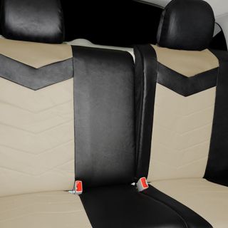 Synthetic Leather Semi   Custom Car Seat Covers 60 40 full split