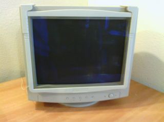 eMachines eView 17p CRT Monitor w/ Radiation Filter in great condition
