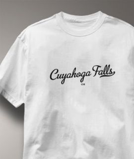 Cuyahoga Falls Ohio Oh Metro White Hometown T Shirt XL