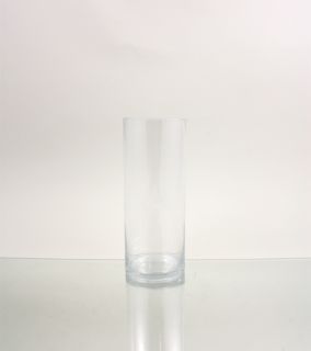 Wholesale Clear Cylinder Glass Vase 4 Opening x 10 Height (12pcs