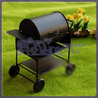  Barbeque Grill Black Metal Quality Cute Dollhouse Kitchen Accessories