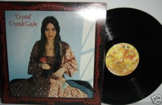 Crystal Gayle Crystal with Poster 1978 LP Record Lloyd Green Come Home