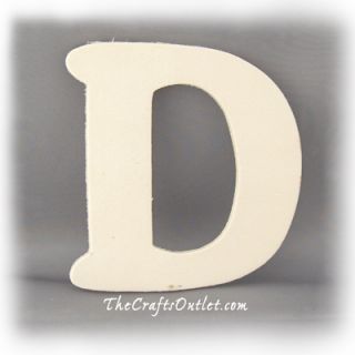 Letter D Plywood Unfinished Wood Home Decor