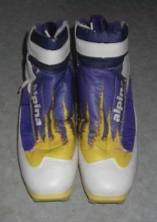 set of ALPINA cross country ski boots. These boots are a size 9