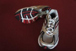 BROOKS ADRENALINE GTS MENS RUNNING, GRAY WITH SILVER & RED HIGHLIGHTS