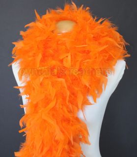  Orange Chandelle Feather Boa 72 Long A Cynthias Feathers New