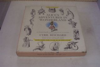 Cyril Ritchard Alice in Wonderland Riverside 4 LP Book