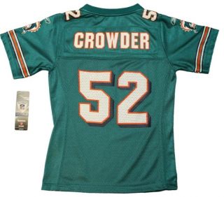  NFL Miami Dolphins Retired Channing Crowder 52 Throwback Jersey