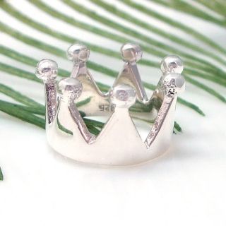  crown 925 silver ring 9 rings plain pointy eternity royal crown 925