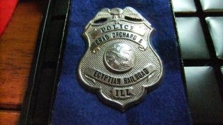 Old Crab Orchard and Egyptian Railroad IL Illinois Police Badge