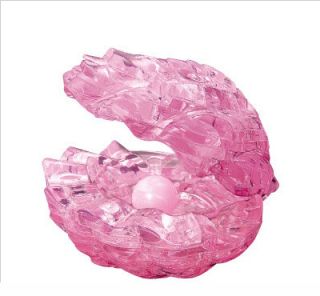 3D Puzzle 48 Pieces Pink Pearl Shell Crystal Puzzles