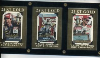 Dale Earnhardt SR 1995 Classic 23K Gold 3 Card Set