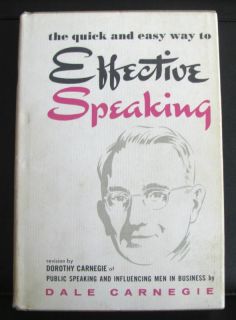 Dale Carnegie Effective Speaking c1962 Printed 1974 0832910333