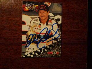 Dale Earnhardt SR Autographed Trading Card