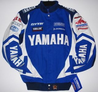 SIZE XXXL YAMAHA Racing Cotton EMBROIDERED Jacket New JH DESIGN 3XL