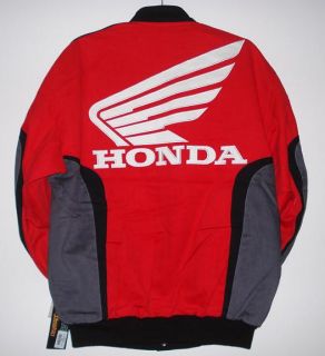  XL AUTHENTIC HONDA Racing Embroidered COTTON JACKET BY JH NEW XL