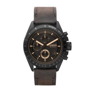 Fossil Mens Decker Leather Watch   Brown #CH2804