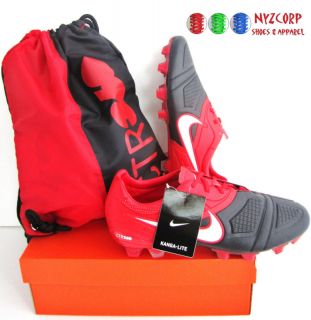 Nike CTR360 Maestri FG Soccer Black White Red Sz 10 5