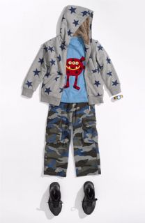 Mini Boden T Shirt, Hoodie & Cargo Pants (Little Boys)