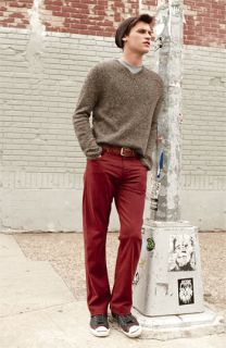 Vince V Neck Sweater, The Rail by Public Opinion T Shirt & AG Jeans Straight Leg Pants