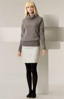 Chloé Chunky Turtleneck Sweater & Tattersall Wool Skirt