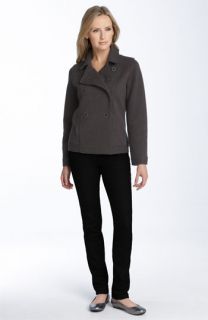 Eileen Fisher Felted Crop Peacoat & Skinny Jeans
