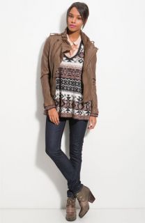 Baguda Leather Jacket, Free People Sweater & Citizens of Humanity Jeans