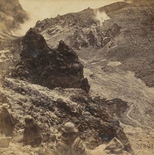 ECUADOR SV   Crater of Pinchincha   Anthony 1860s