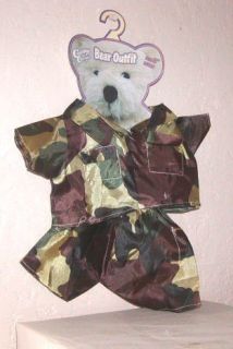 Bear Outfit Camouflage Army Cuddly Cousins New Clothes