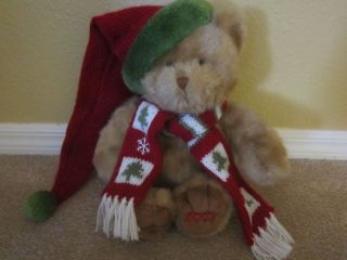 Teddy Bear Large Holiday Stocking Cap Scarf Dillards Inc 18 Stuffed
