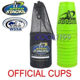 New Speed Stacks Set 12 Sport Stacking Cups Yellow V1E