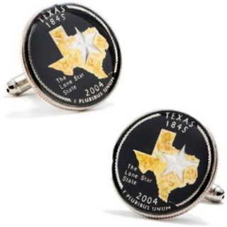 these incredibly cool cufflinks feature real 2004 u s texas querters