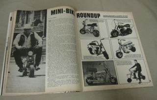 Dan Blocker BONANZAS HOSS On Mini Bike   September 1966 Rod & Custom