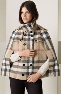 Burberry Wool Trench Capelet