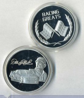 DALE EARNHARDT SR RACING GREATS SILVER COMMEMORATIVE COIN NEW