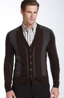Façonnable Stripe Merino Wool Cardigan