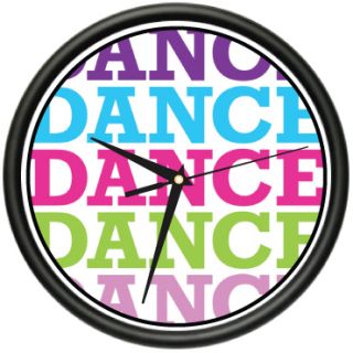 DANCE DANCE DANCE Wall Clock hip hop salsa merengue zumba ballet dance