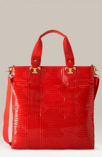 Tory Burch Nico Quilted Patent Leather Tote