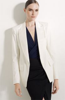 Donna Karan Collection Satin Trim Tuxedo Jacket