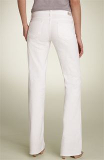 Paige Denim Laurel Canyon Low Rise Stretch Jeans (Optic White Wash)