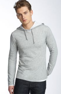 Vince Double Layer Jersey Pullover Hoody