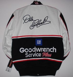  NASCAR Dale Earnhardt SR Uniform Embroidered Cotton Jacket 2XL