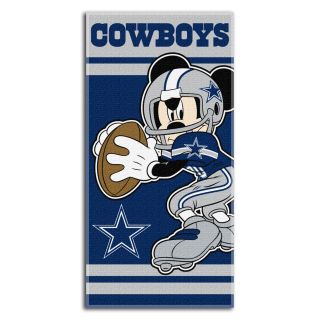 Dallas Cowboys Disney Mickey Mouse Terry Cloth 100% Cotton Beach/Bath