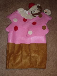 NWT POTTERY BARN KIDS CUPCAKE HALLOWEEN COSTUME TODDLERS 2T 3T