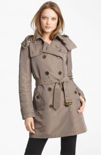 Burberry Brit Double Breasted Trench Coat