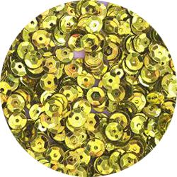 5mm Cup Sequins Yellow Chartreuse 1000 PK Made in USA