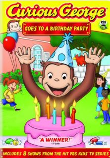 Curious George Goes to A Birthday Party New SEALED DVD