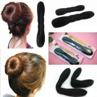  Accessories Hair Magic Sponge Clip Foam Bun Curler Twist 2pcs