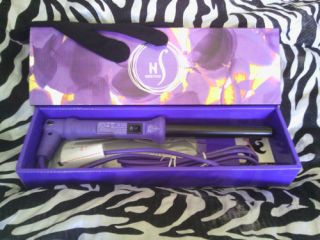  herstyler purple grande curls wand curling iron 18 22 mm pro clip less