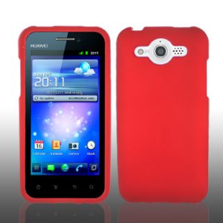 Cricket Huawei Mercury Glory M886 Rubberized Red Cover Phone Case